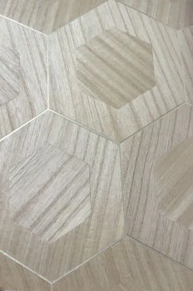 Savanna Hex — wood veneer wallcovering, SKU SVN-HEX