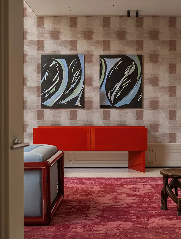 Heather Ash linen wallcovering — John Mark Naturals
