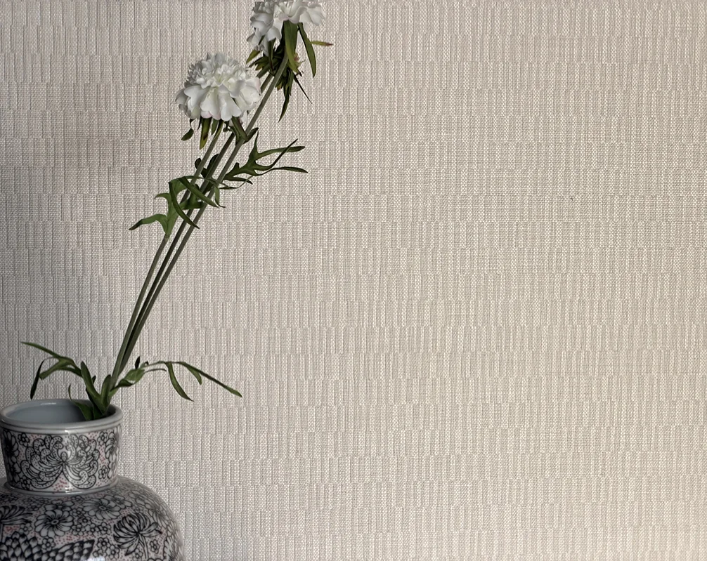 Meadow Haze linen wallcovering — John Mark Naturals