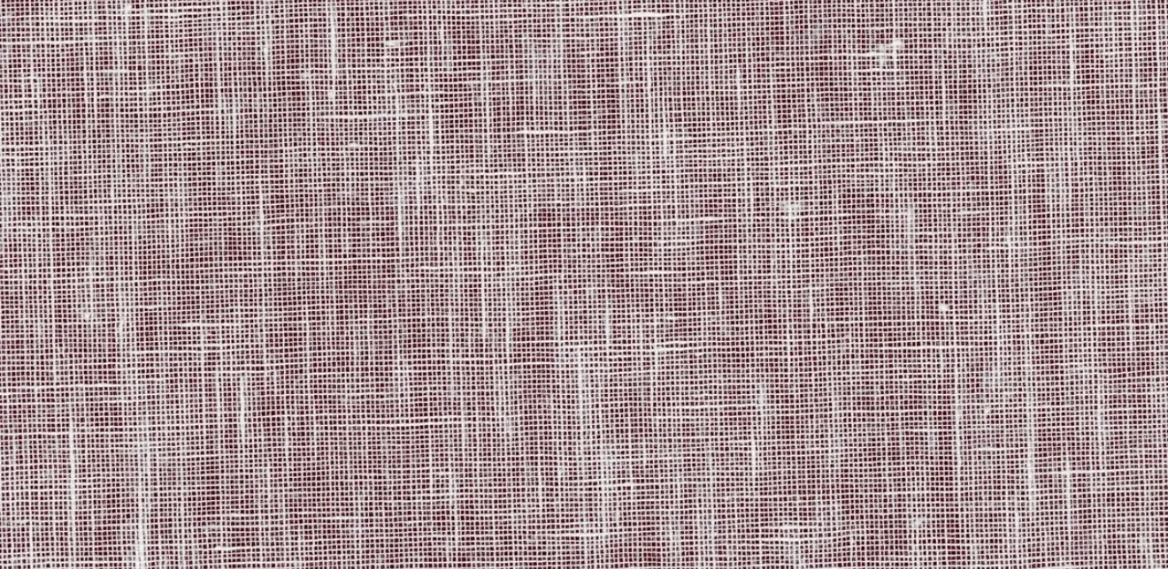 Close-up of a soft pink linen wallcovering with an open cross weave