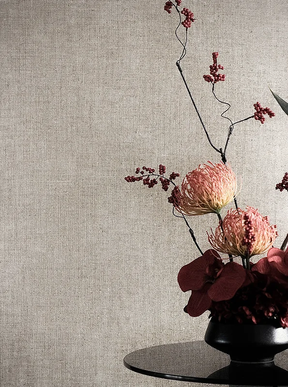 Barley Field linen wallcovering — John Mark Naturals