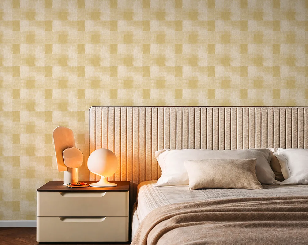 Pearl Heath linen wallcovering — John Mark Naturals