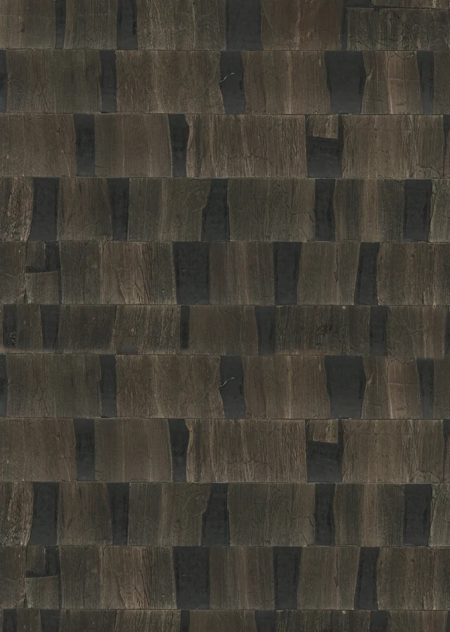 Smoked Strata bark wallcovering from the Architectural Collection — John Mark Naturals