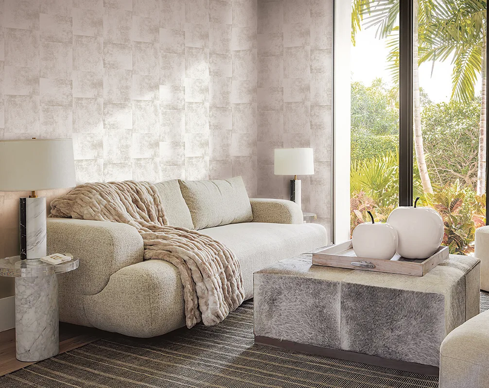Willow Chalk linen wallcovering — John Mark Naturals